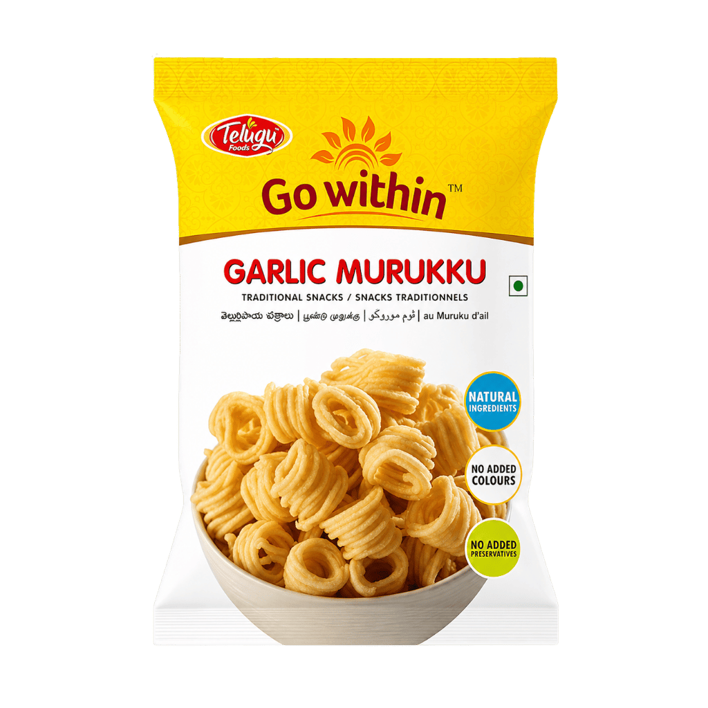 Telugu foods Garlic Murruku 170 g buy online USA - 1